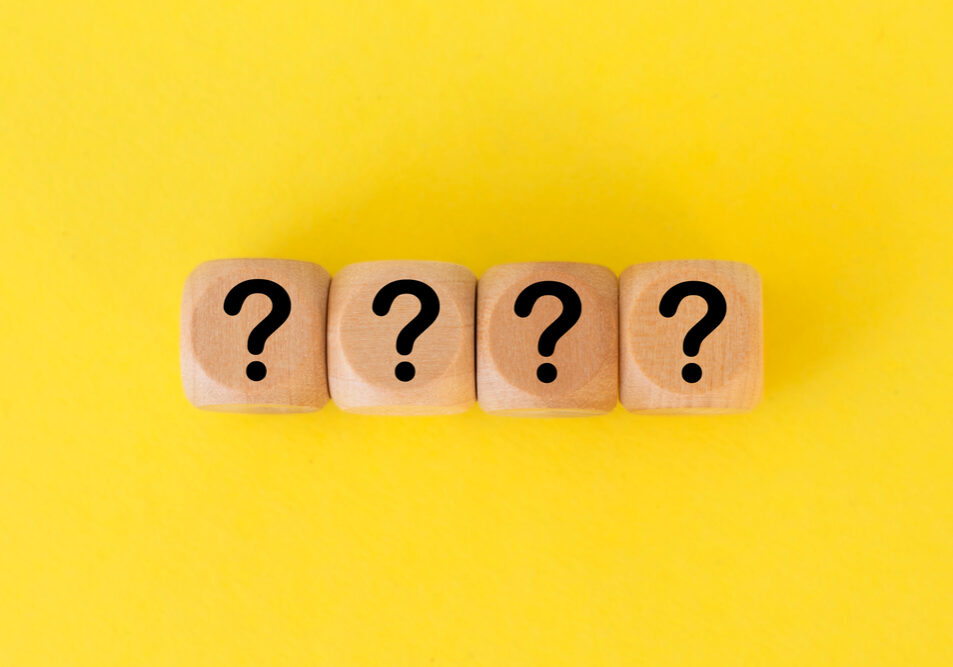 Cubes,With,Question,Marks,On,Yellow,Background